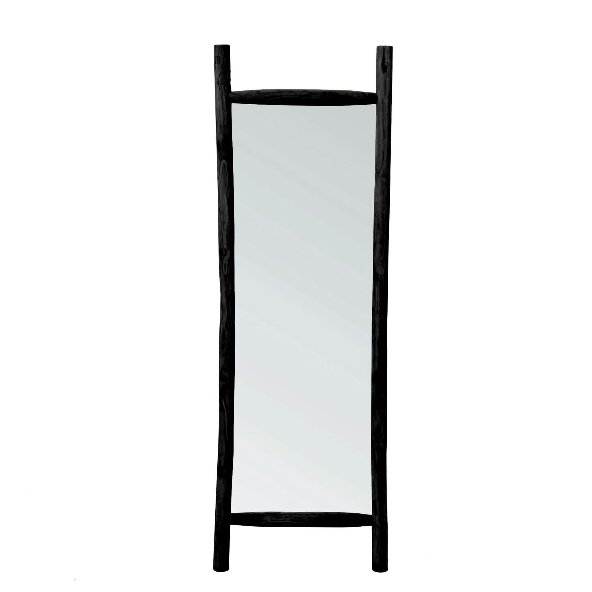 ISLAND - Miroir en bois de teck noir 170x57