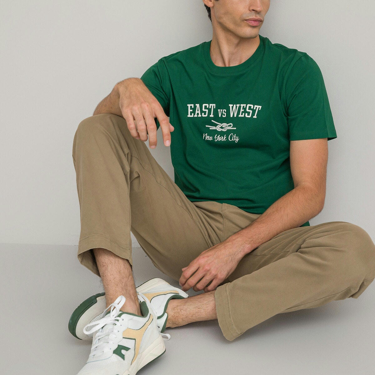 T-shirt col rond manches courtes