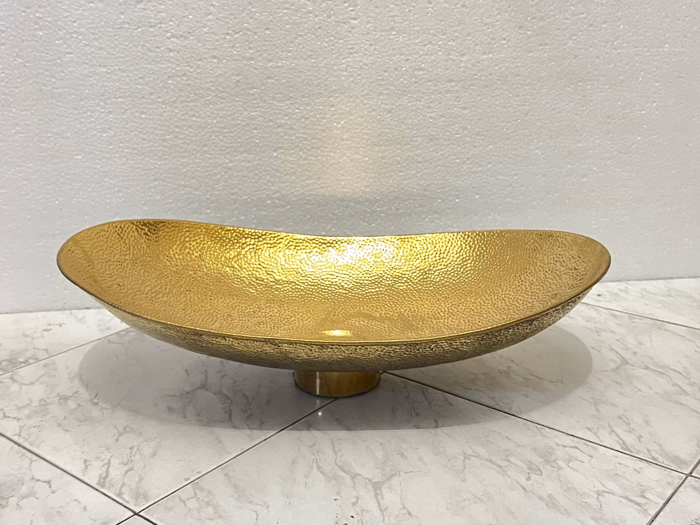 Brass Bathroom Vessel Sink, Unique Bathroom Sink, Antique Brass Vanity Sink, Handmade Hammered Sink