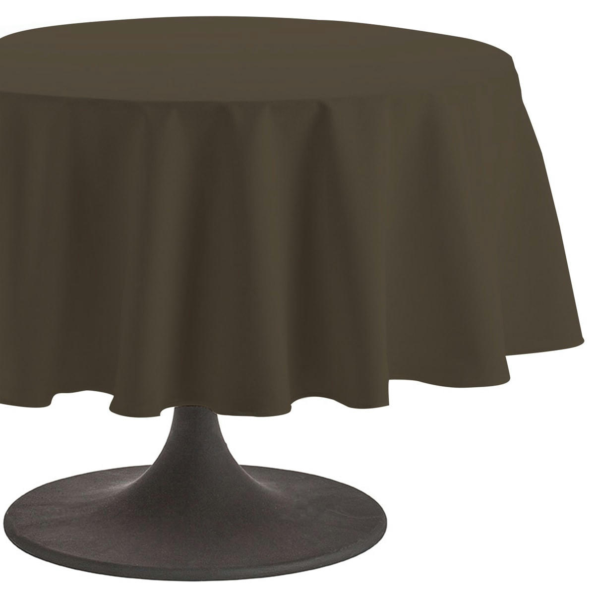 CAMBRAI - Nappe en coton traitee teflon truffe 180x180