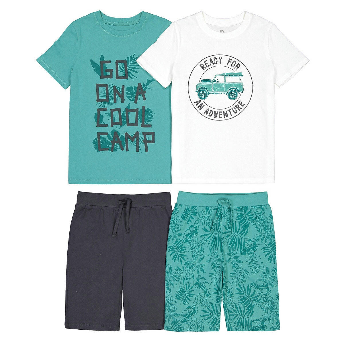 Lot de 2 pyjashorts en coton