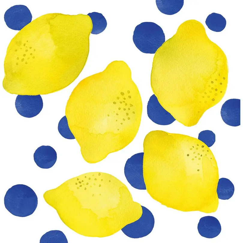 Serviette 20er-Set Lemon & Dots