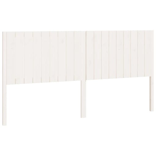 NNEVL Bed Headboard White 185.5x4x100 cm Solid Wood Pine