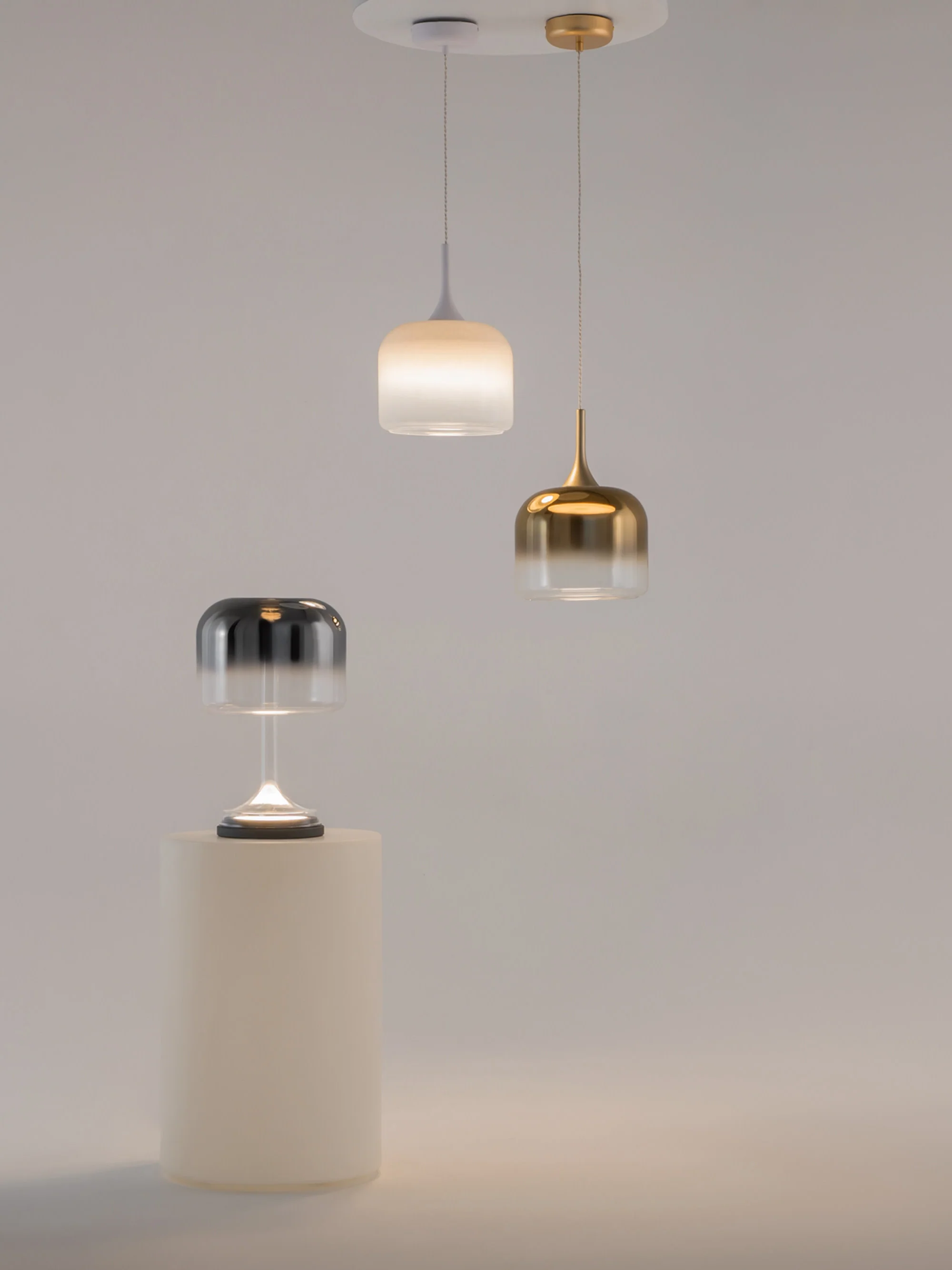 Kleine dimmbare LED-Tischlampe Spirito