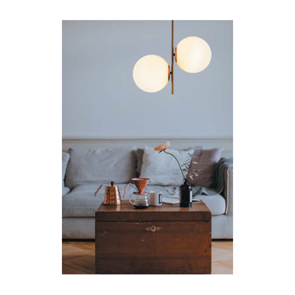 Lampa wisząca VENUS-2 mosiądz 44 cm