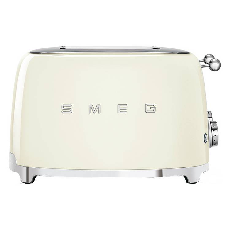 Smeg TSF03CRUK 50's Style Retro 4 Slice Toaster - Cream