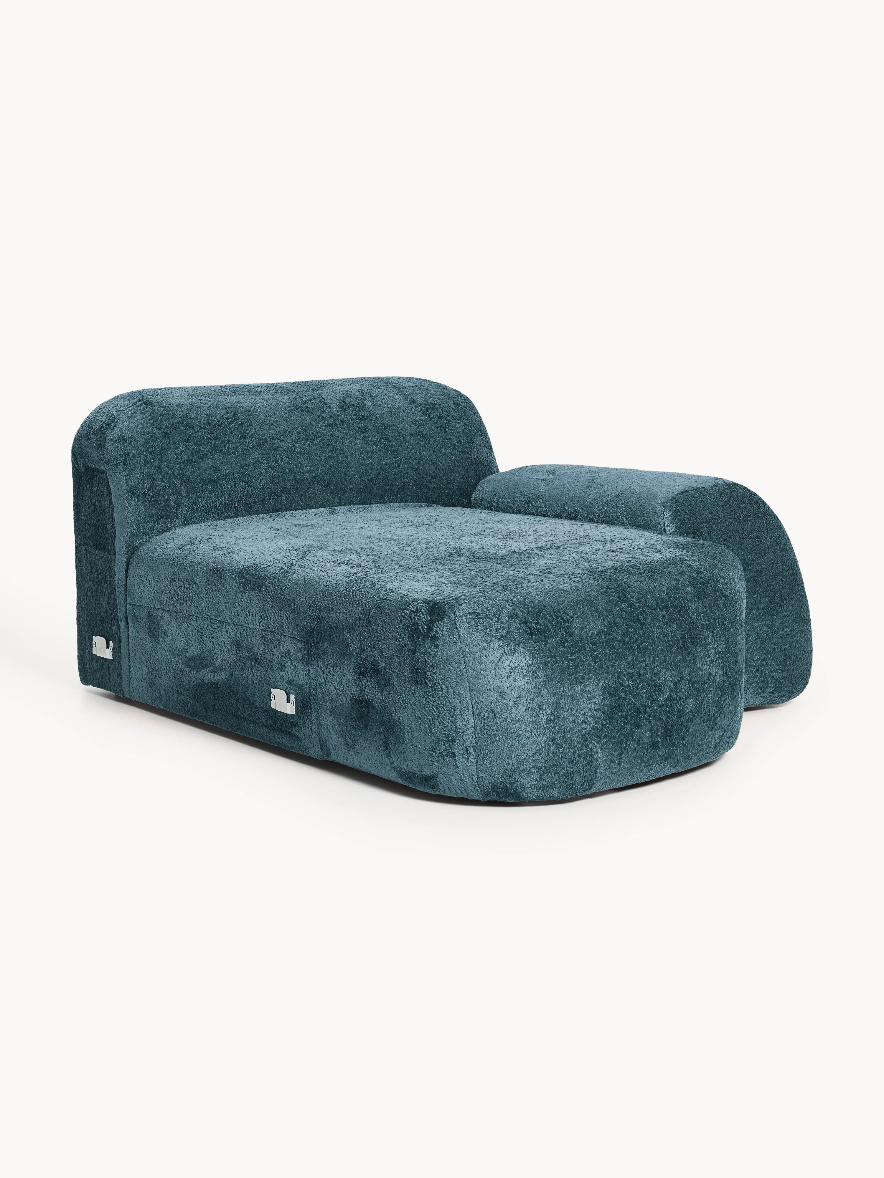 Chaise Corner Module Wolke aus Teddy-Bouclé