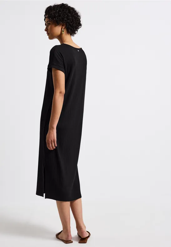 Kleid mit Rippstruktur