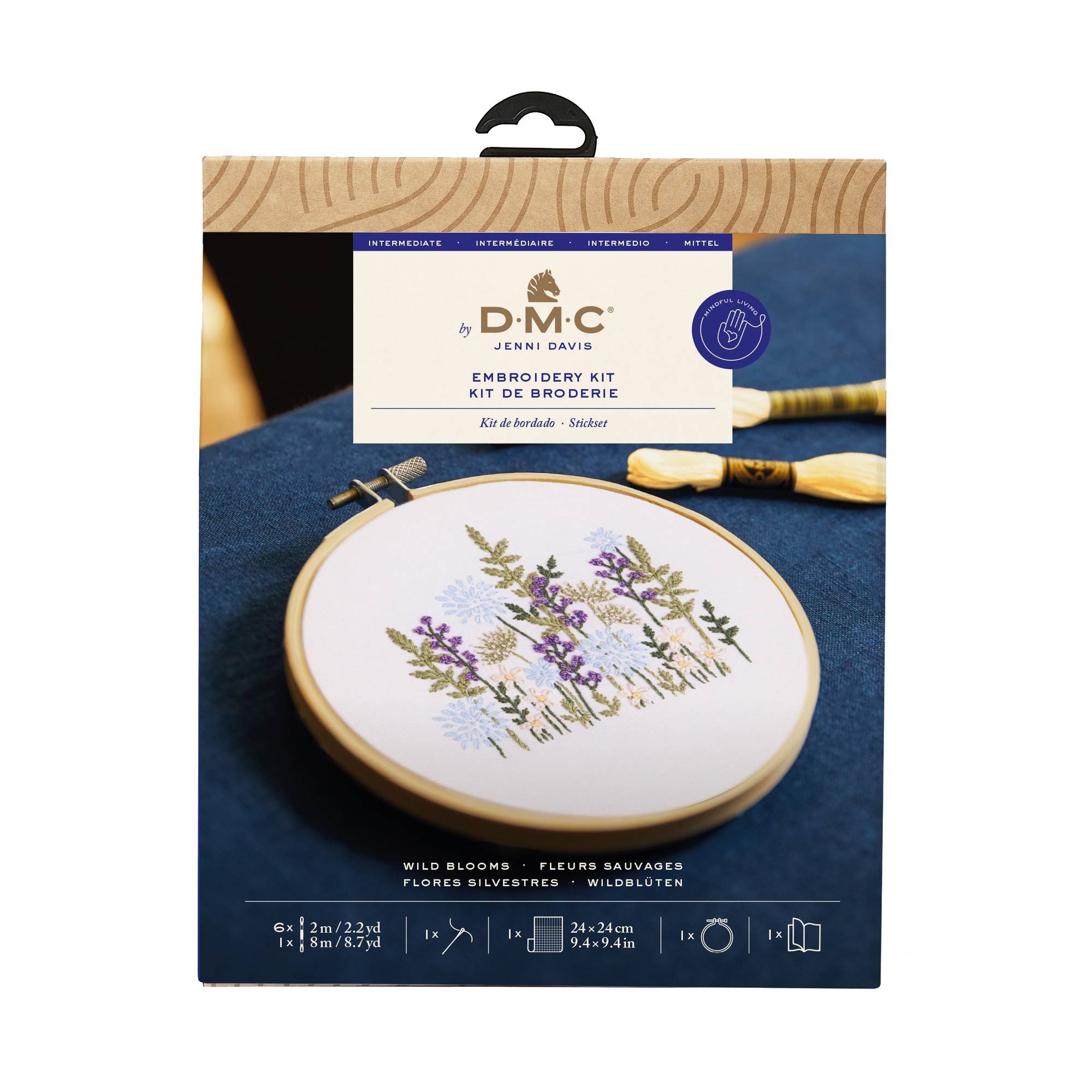 DMC Wild Blooms Embroidery Kit