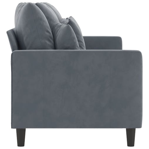 NNEVL 3-Seater Sofa Dark Grey 180 cm Velvet