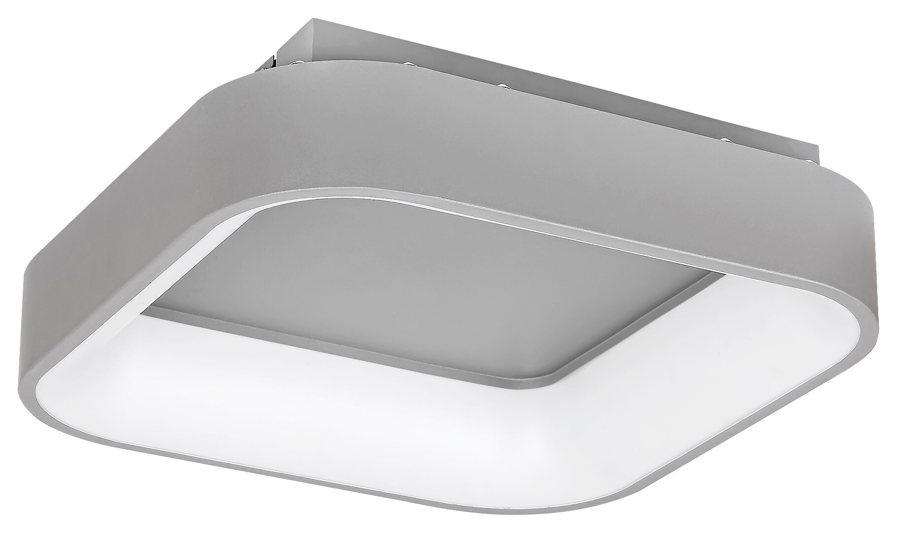 Plafon Adeline z pilotem kwadratowy szary LED 1x28W 45cm IP20 Rabalux