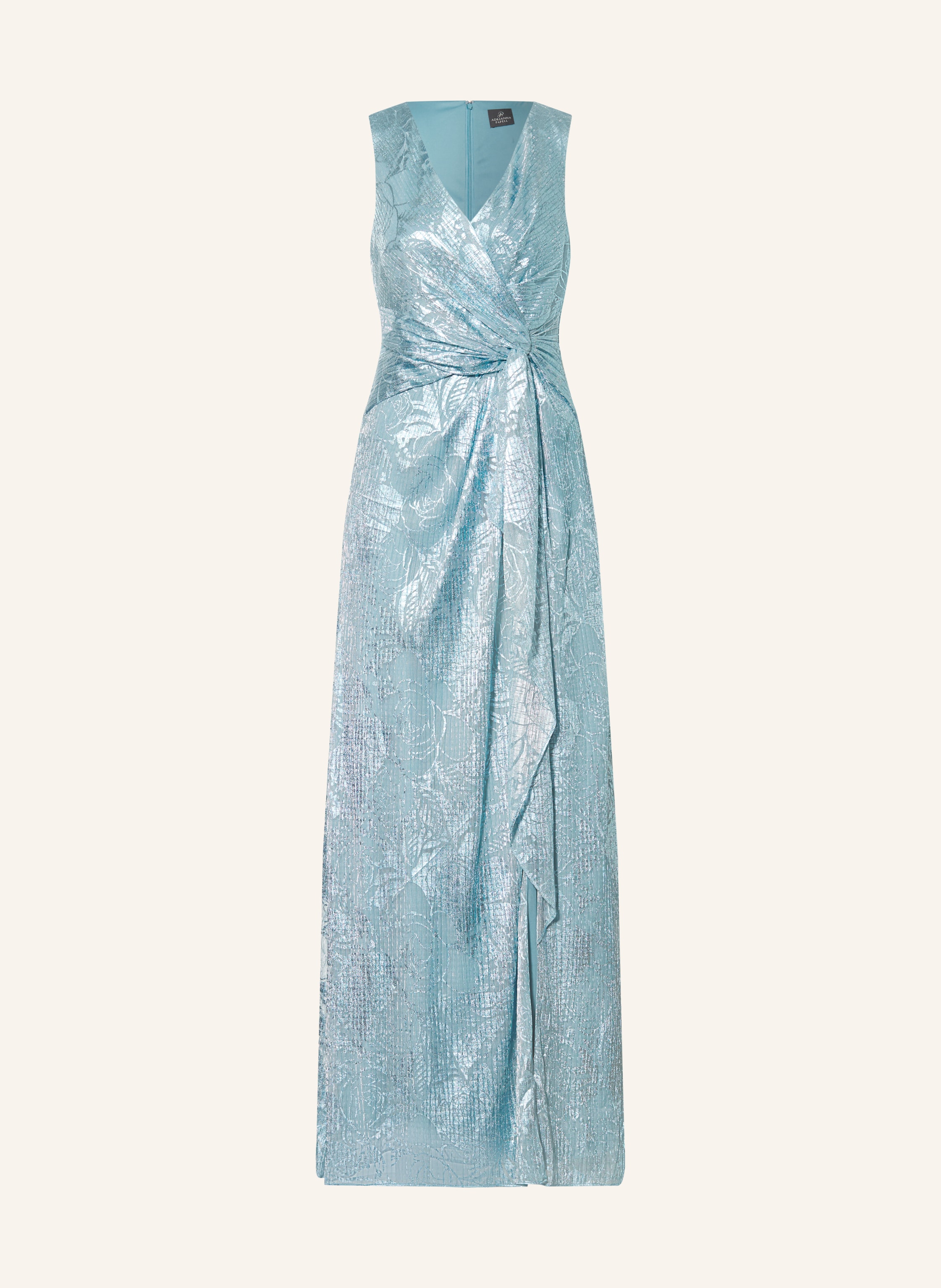 ADRIANNA PAPELL Abendkleid aus Mesh mit Glitzergarn