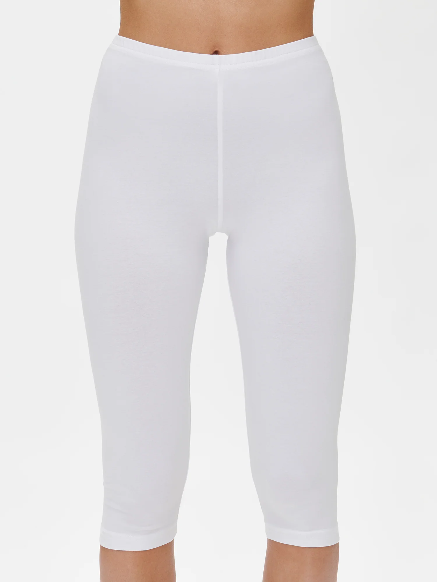 BASIC 3/4-leggingsit - valkoinen