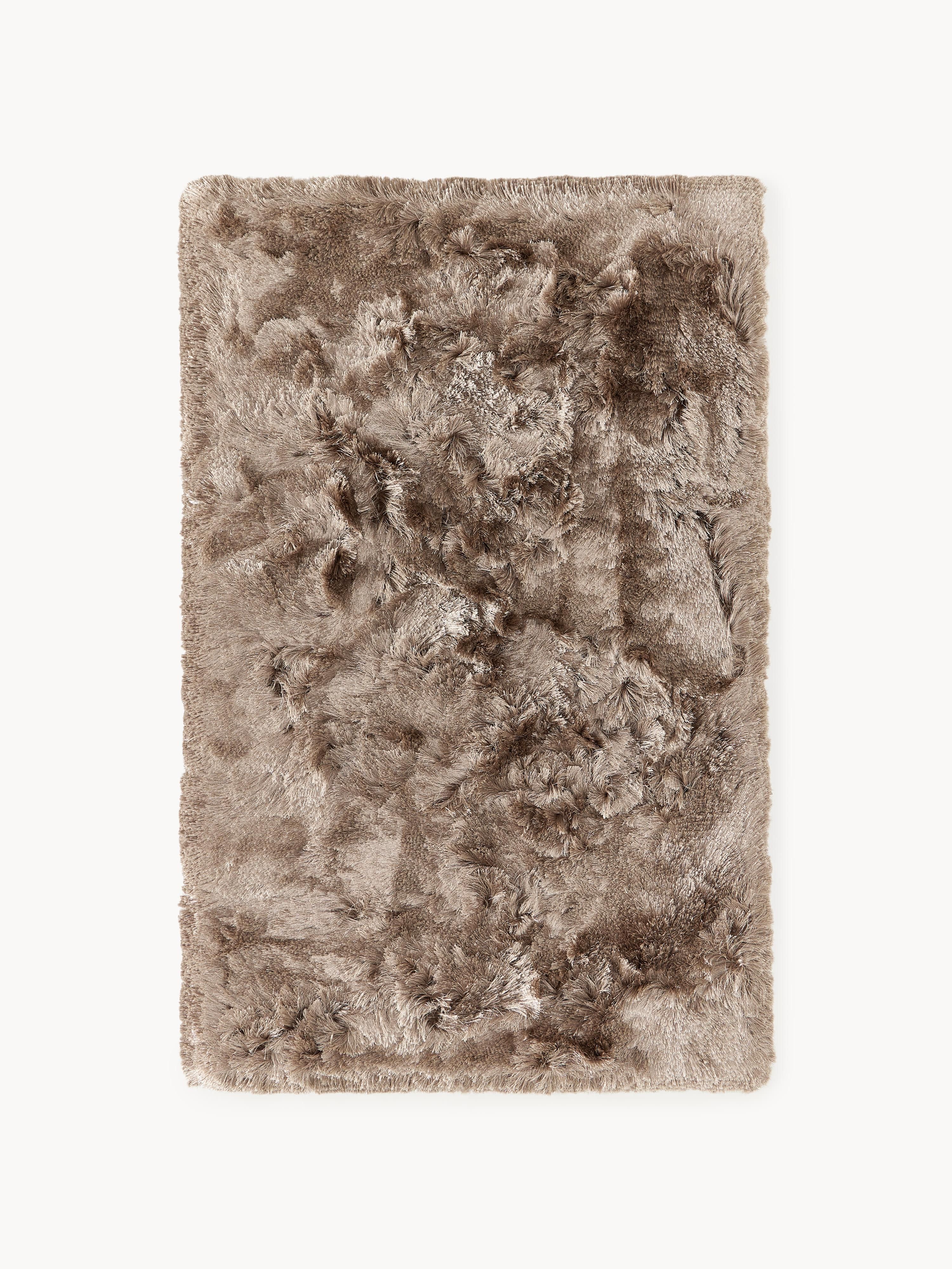 Glänzender Hochflor-Teppich Jimmy