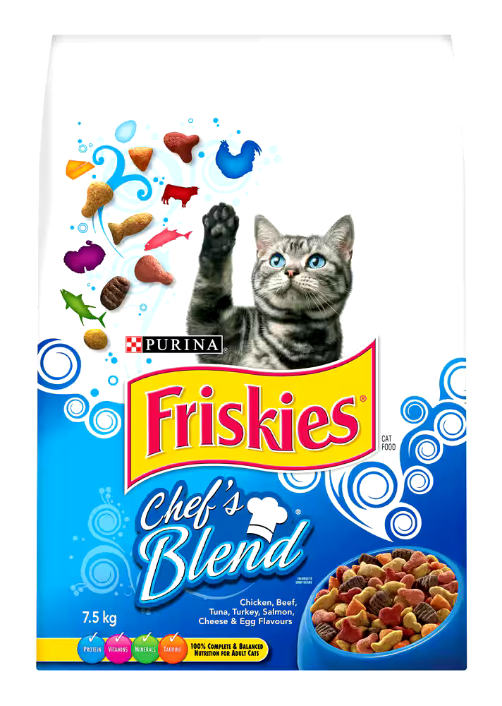 Purina Friskies® Chef's Blend Dry Cat Food, 7.5-kg