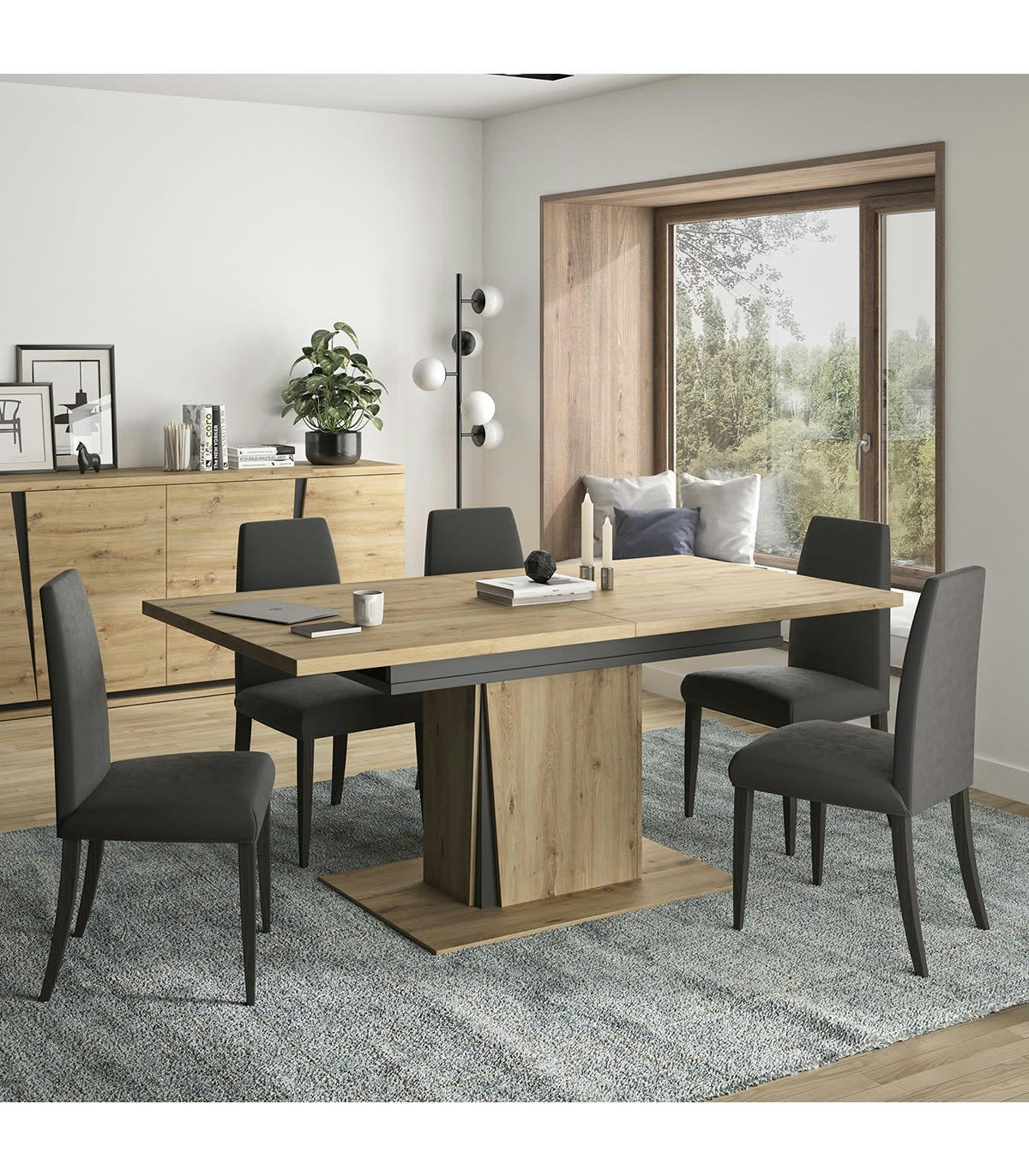 CRACK - Table  à manger extensible 180/225 cm