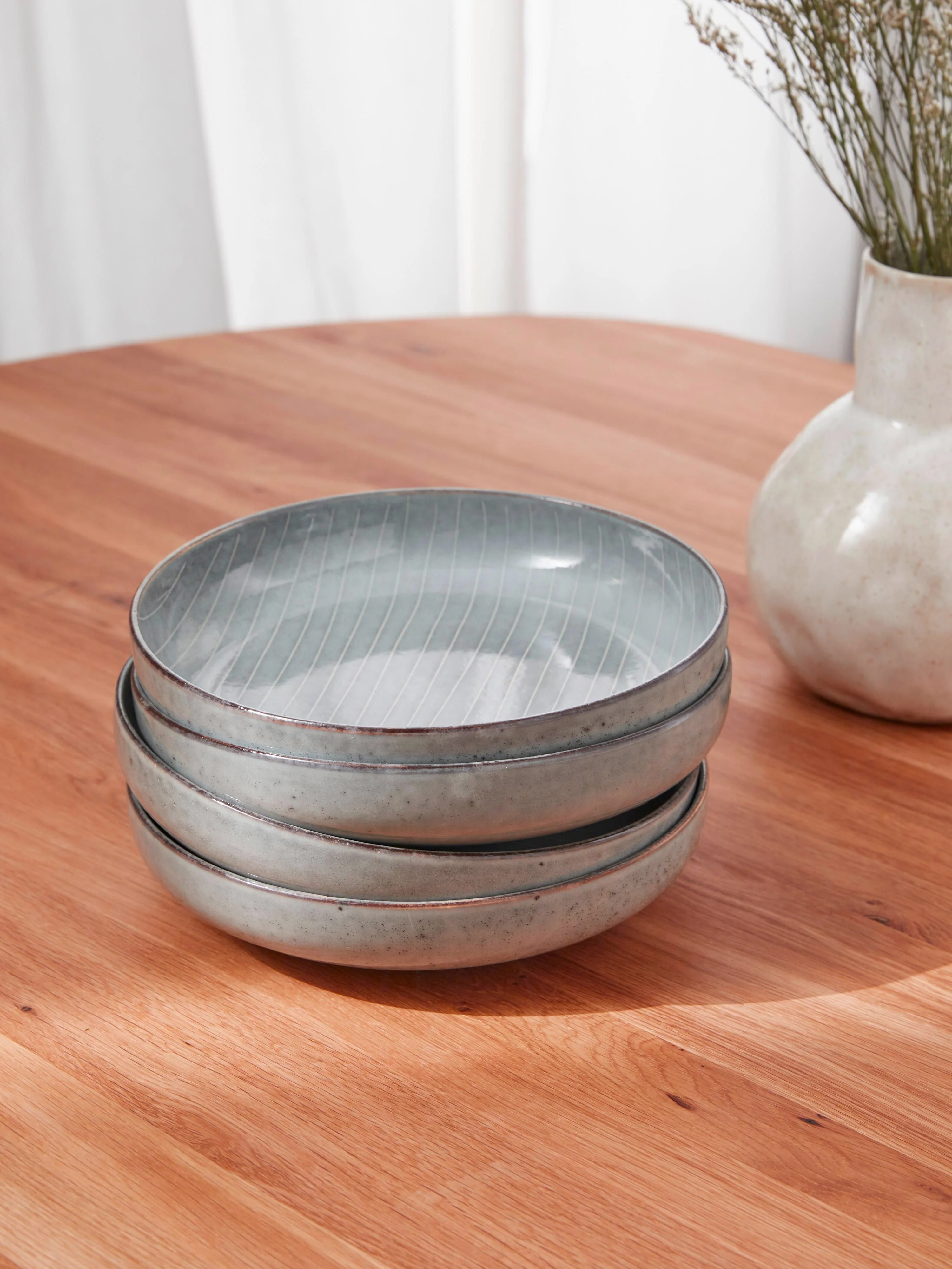 Handgemachte Schalen Nordic Sea, Ø 22 cm, 4er-Set