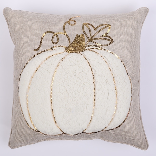 White and Gold Pumpkin