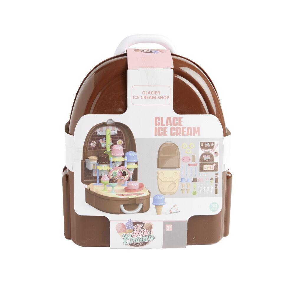 Sac à dos jouet enfant glacier 34 pièces