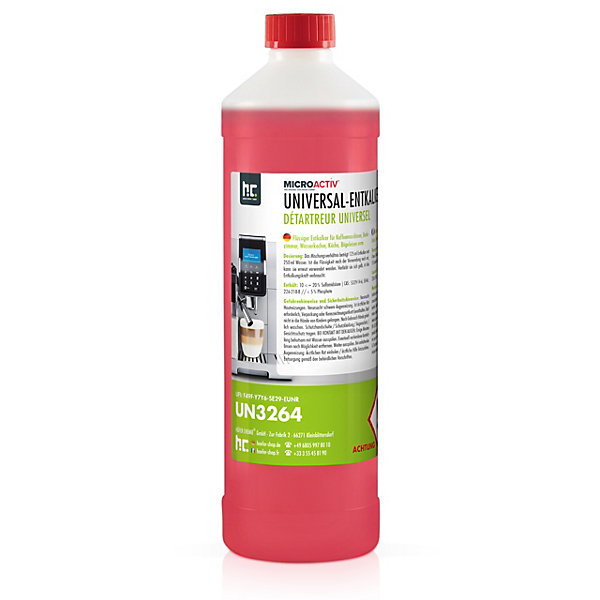 Détartrant Universel Microactiv Avec Indicateur De Couleur En Bouteille De 1 Lx3