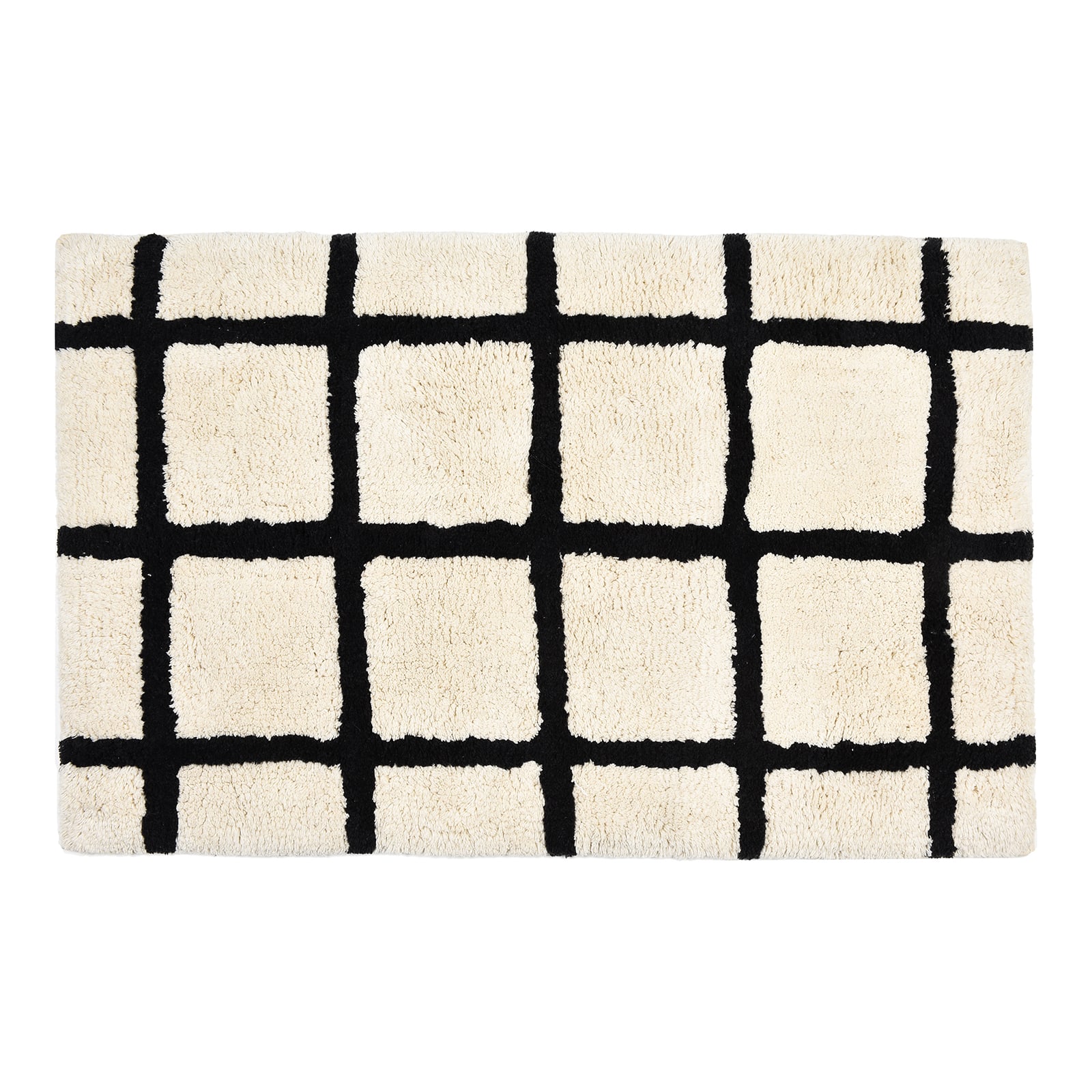 Badematte Grid Beige,L 800 x B 500 mm