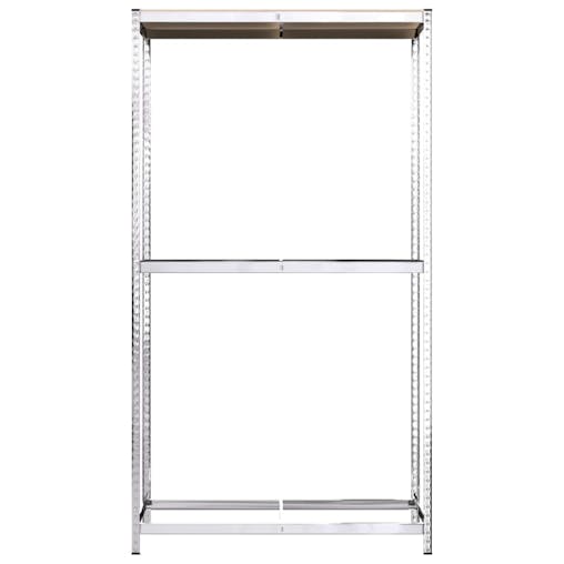 NNEVL 2-Layer Tire Racks 3 pcs Silver 110x40x180 cm Steel