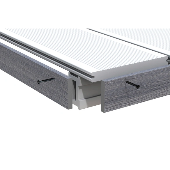 Blende »Dream Deck Platinum«, 10x62x2000 mm, grau