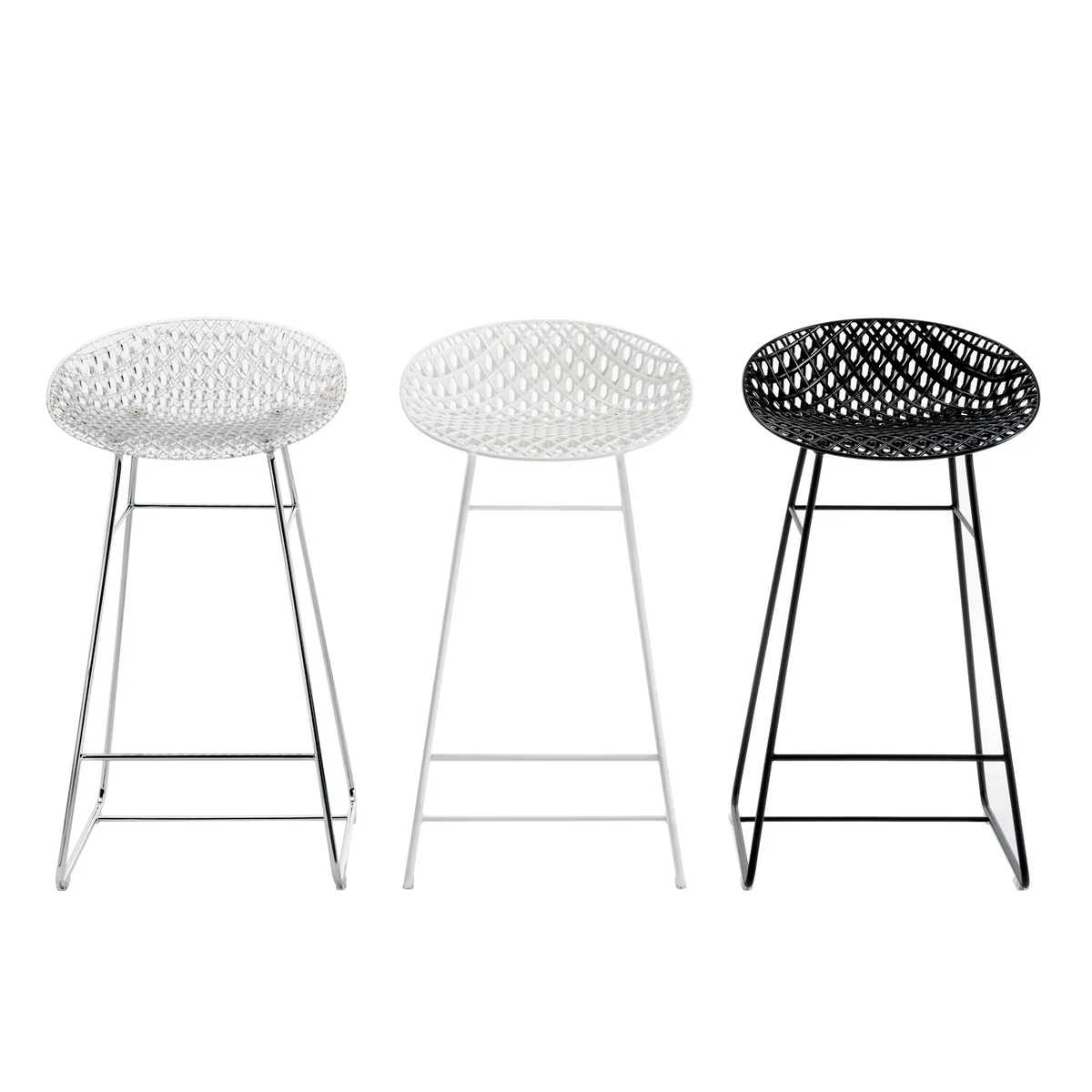 Kartell - Smatrik Barstuhl, verchromt / crystal