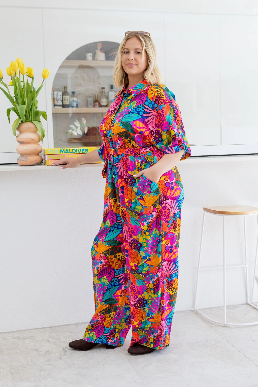 Maddy Jumpsuit in Jungle Bungle by Kasey Rainbow