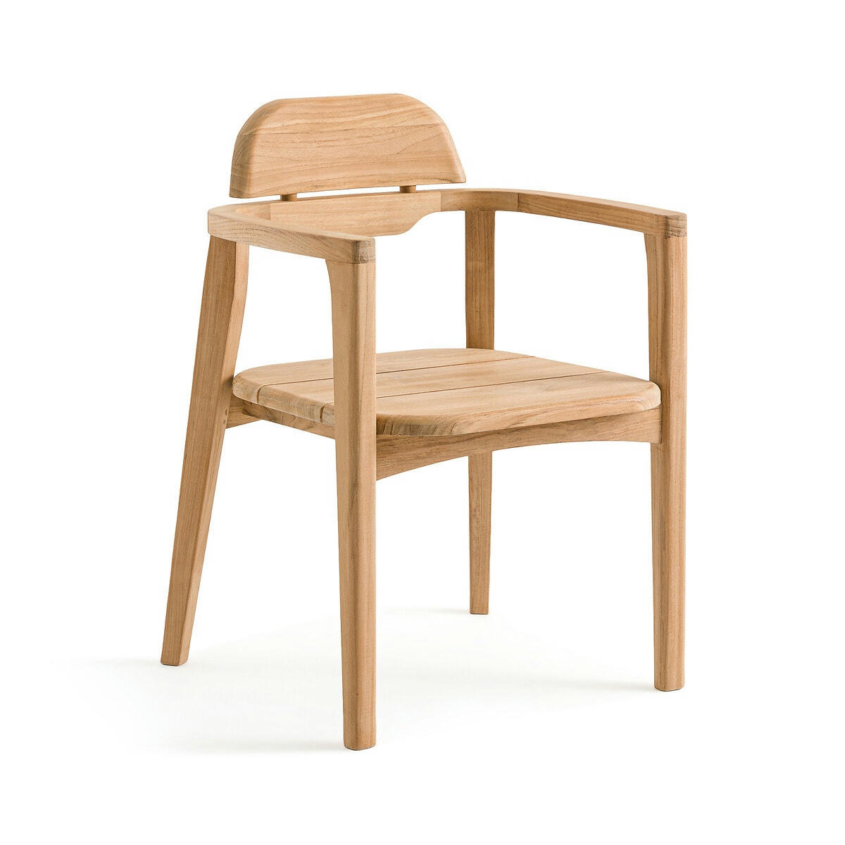 Fauteuil de table en teck massif, Cordano