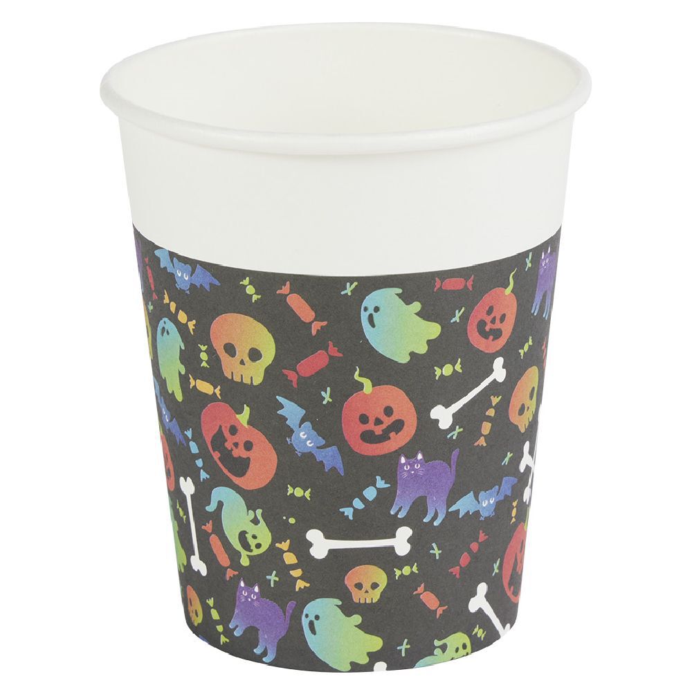 Gobelet papier Halloween Ø7,5cm x6