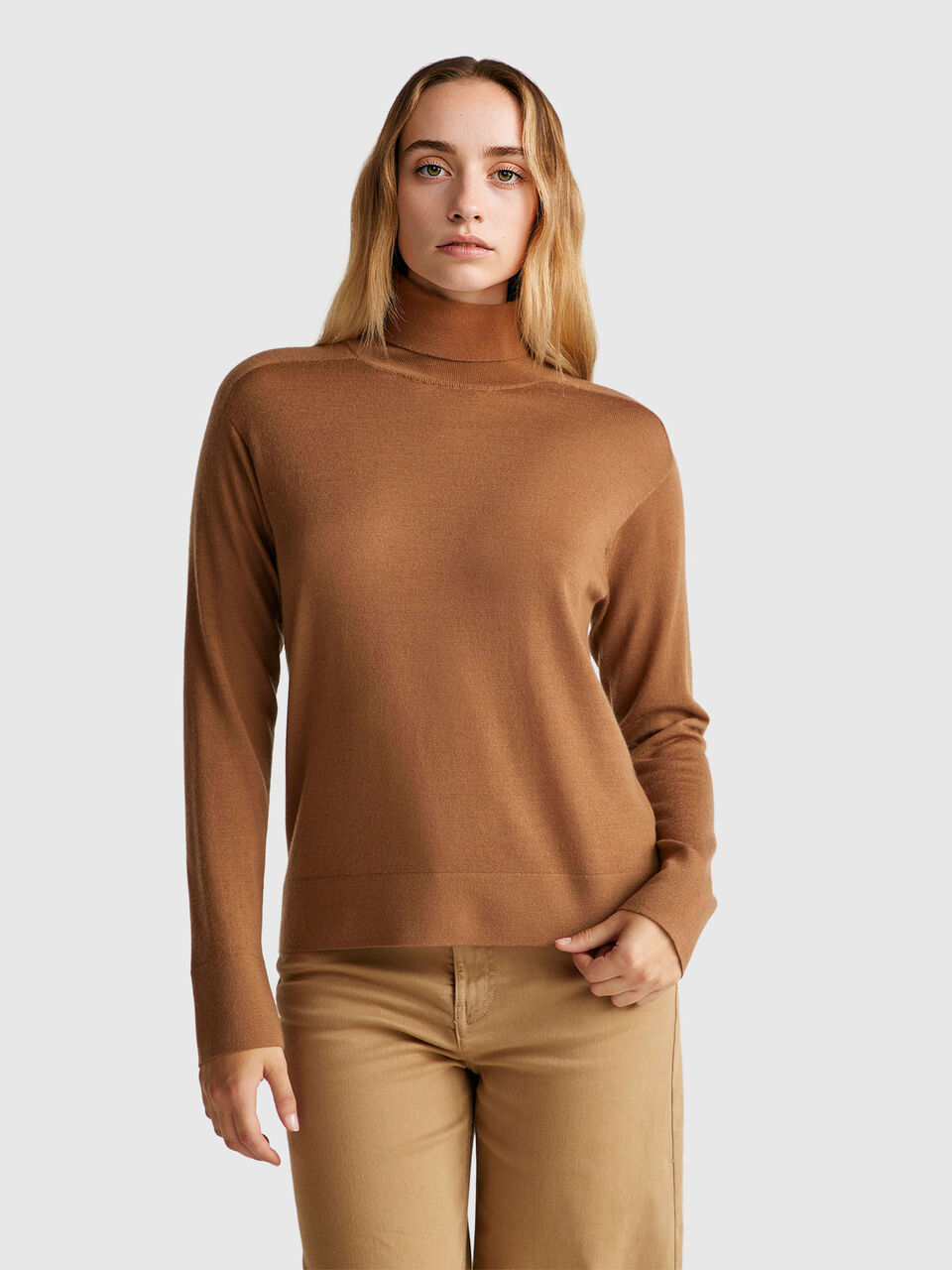 Turtleneck in pure Merino wool