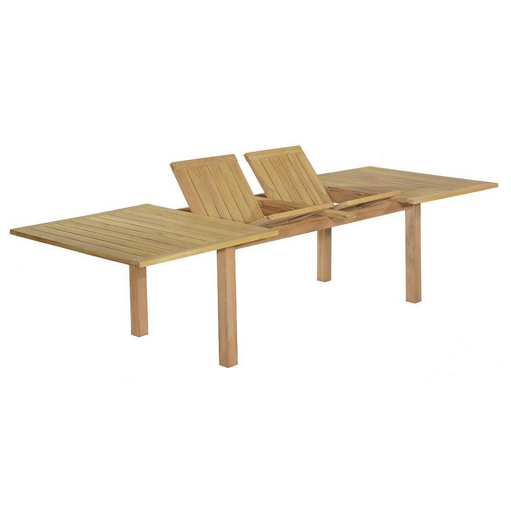 CONSTANTINE XL - Table de jardin extensible en teck massif L200/300