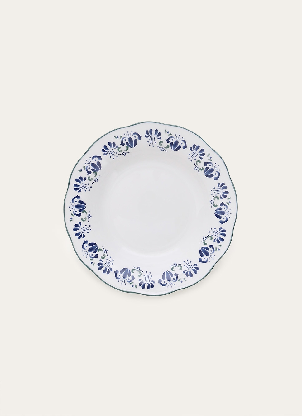 ASSIETTE CREUSE EN PORCELAINE MULTICOLORE