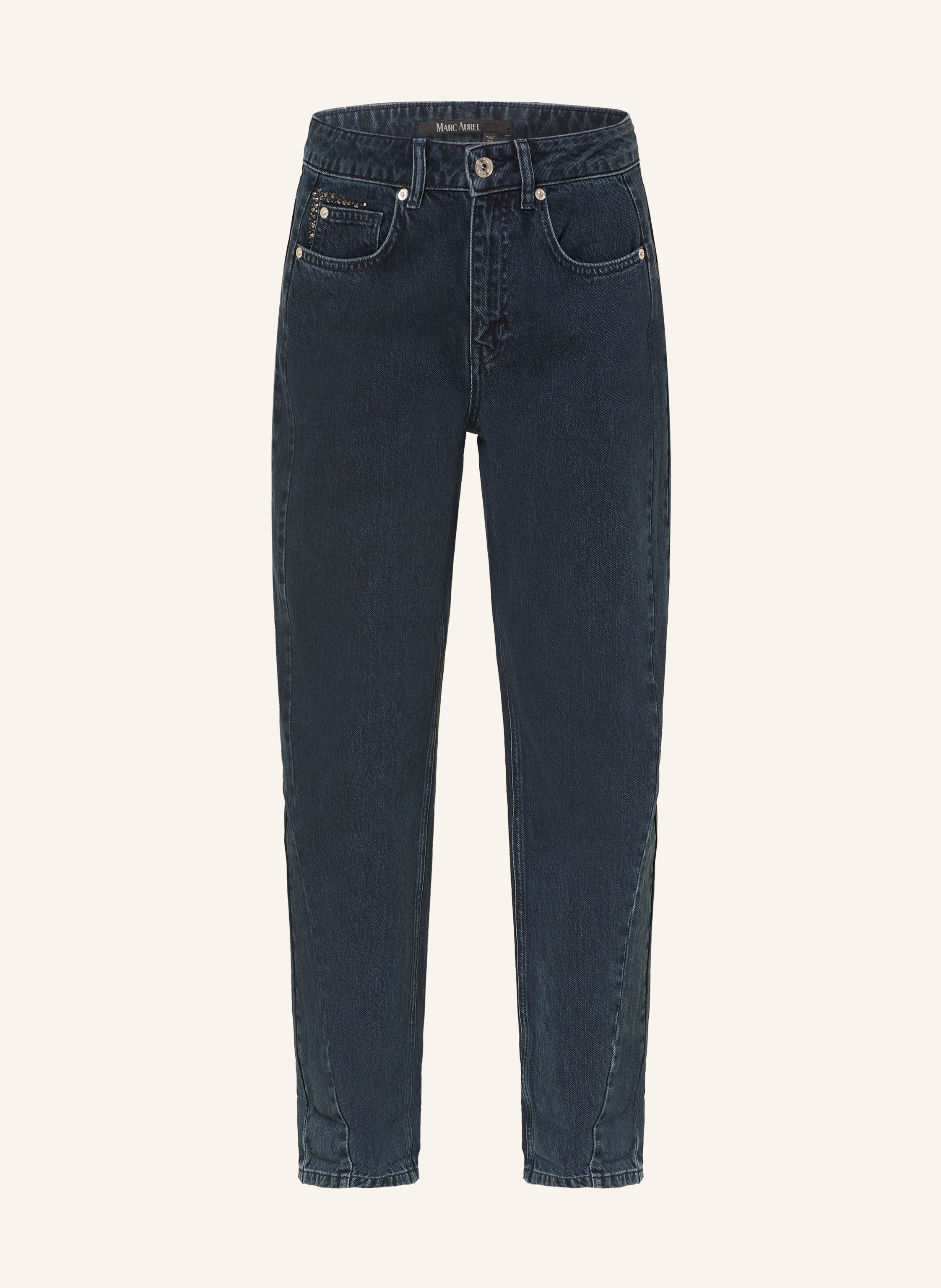 MARC AUREL Barrel Jeans mit Schmucksteinen