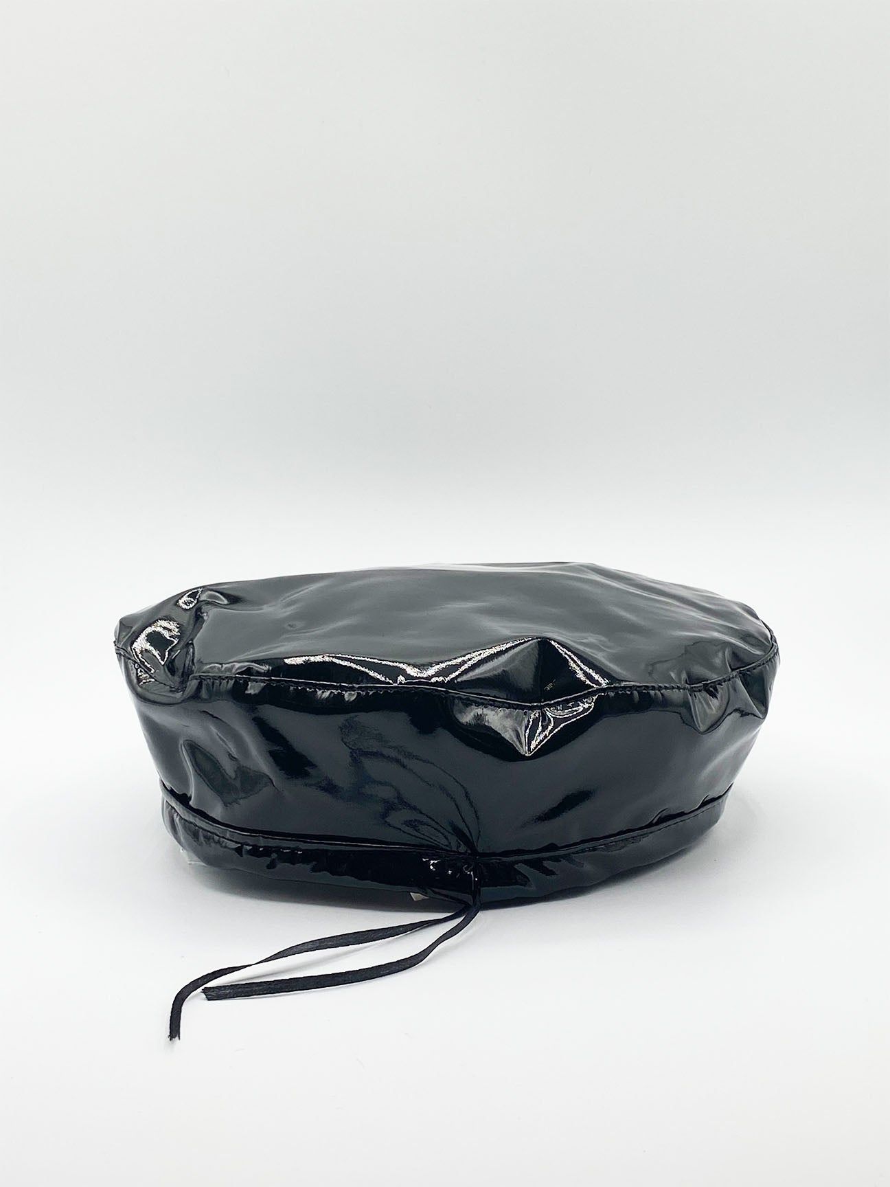 SVNX Wet Look Beret In Black