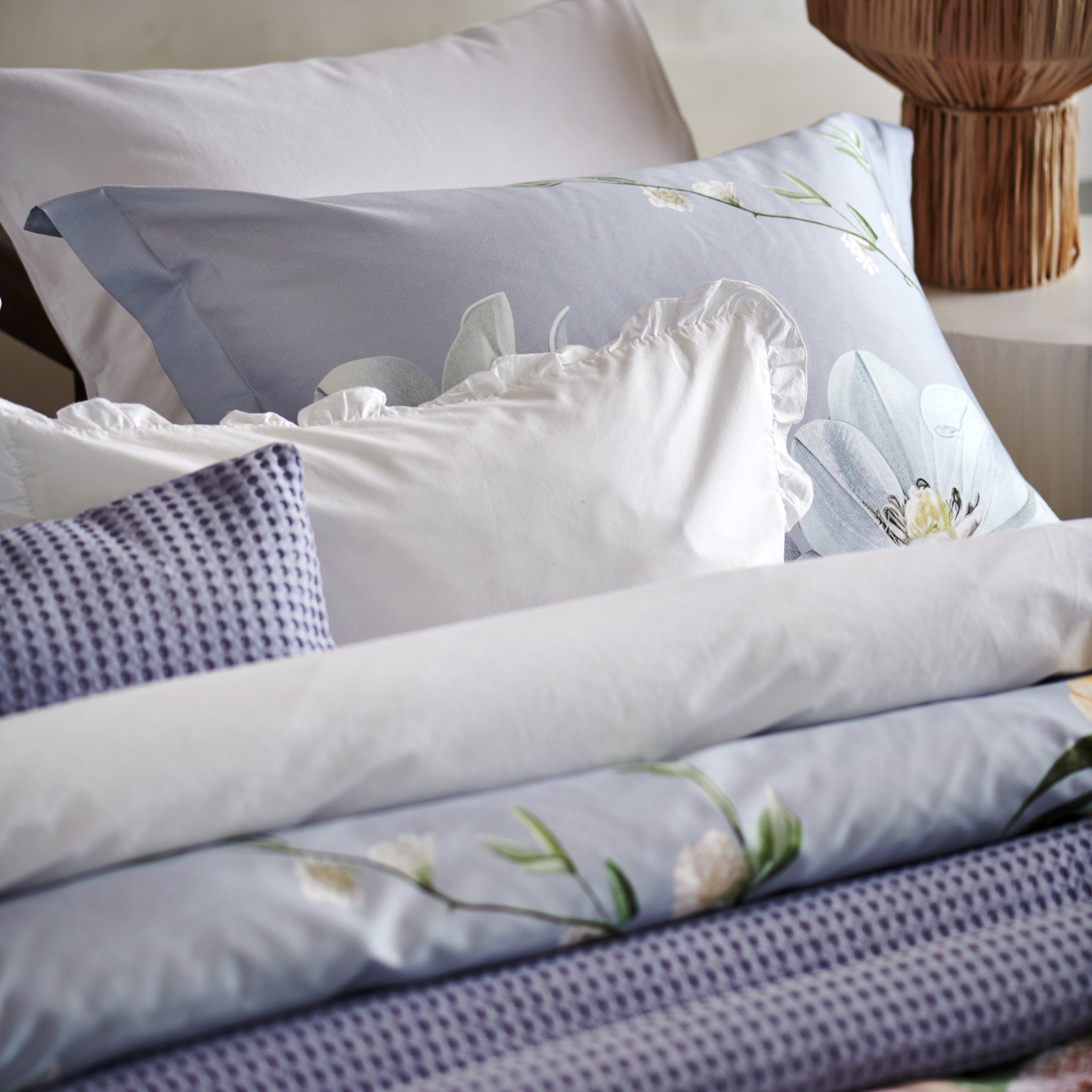 Vandyck Home Pique Sprei 270 x 250 cm - Lavender Blue