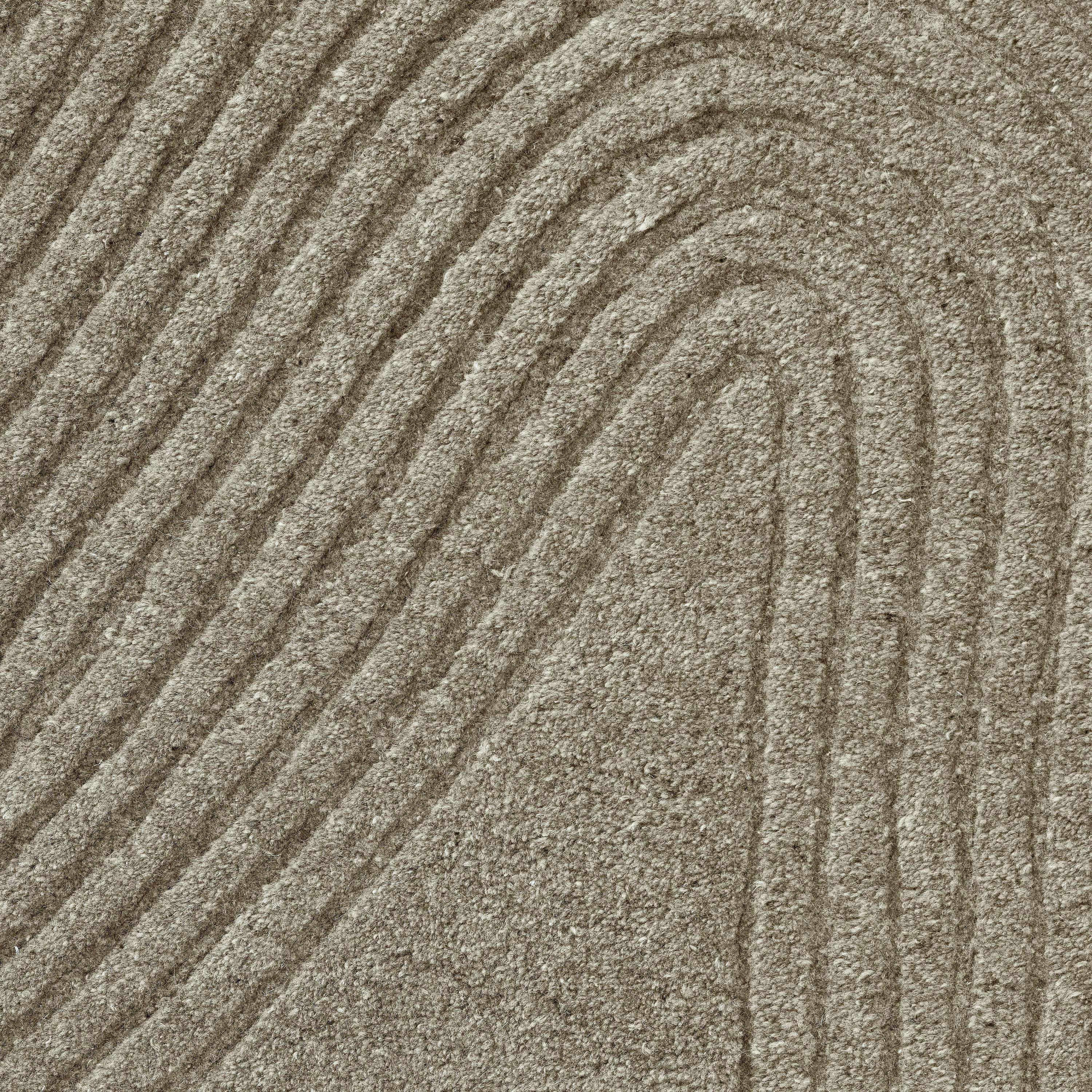 Bolia Zen Vloerkleed 250 x 250 cm - Shaped Vierkant - Dark Beige