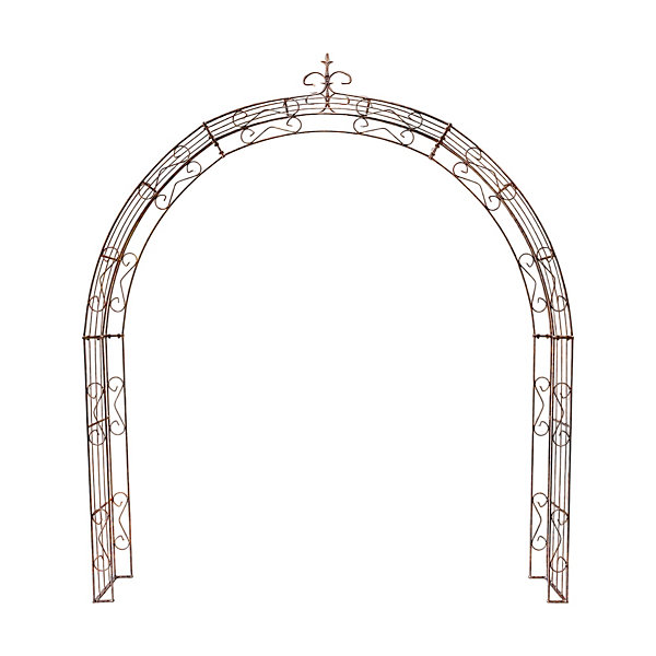 Arche de jardin LEA with pointu arrond - 260 cm rouiller