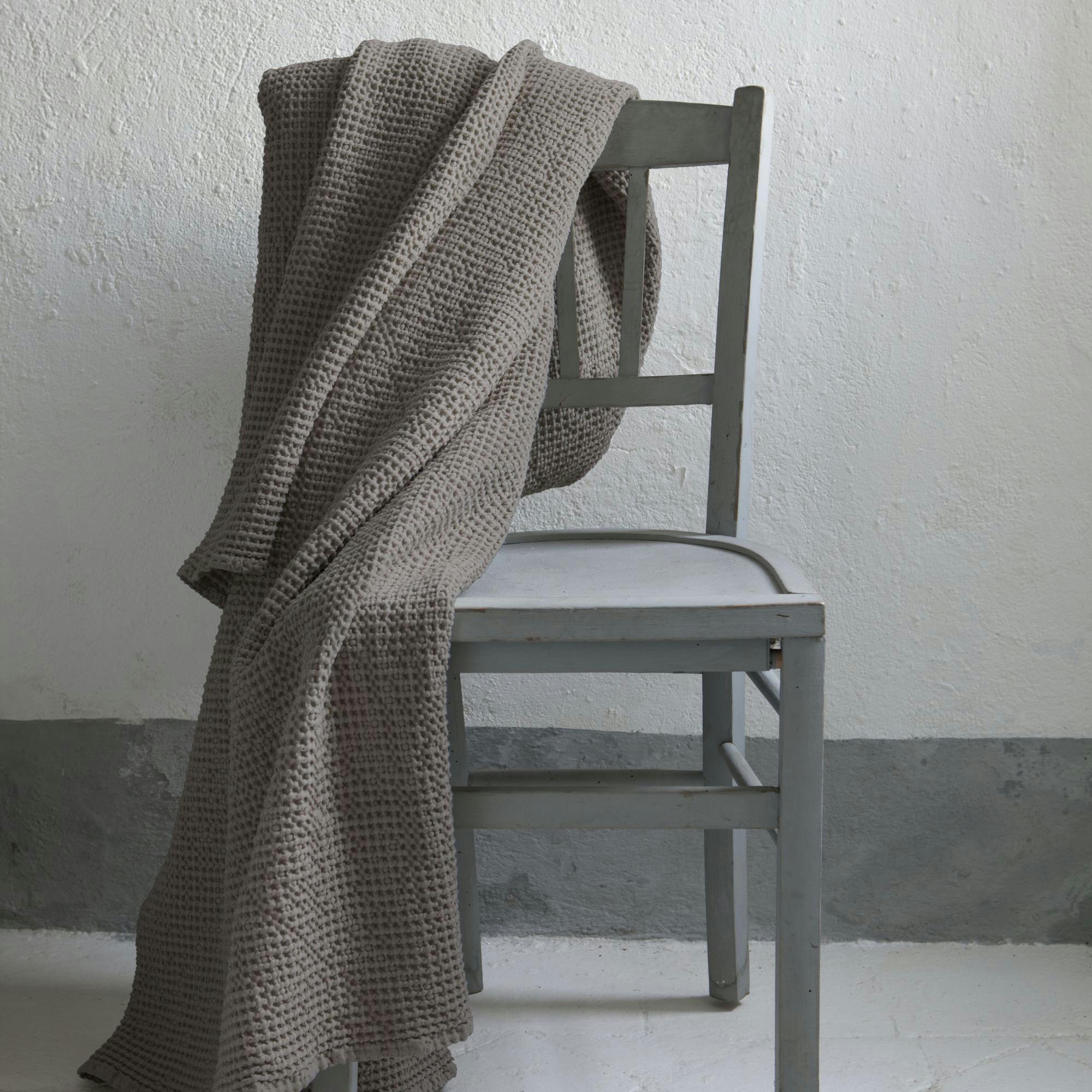 MAIA - MAIA - Dessus de lit en tissu beige 140x200