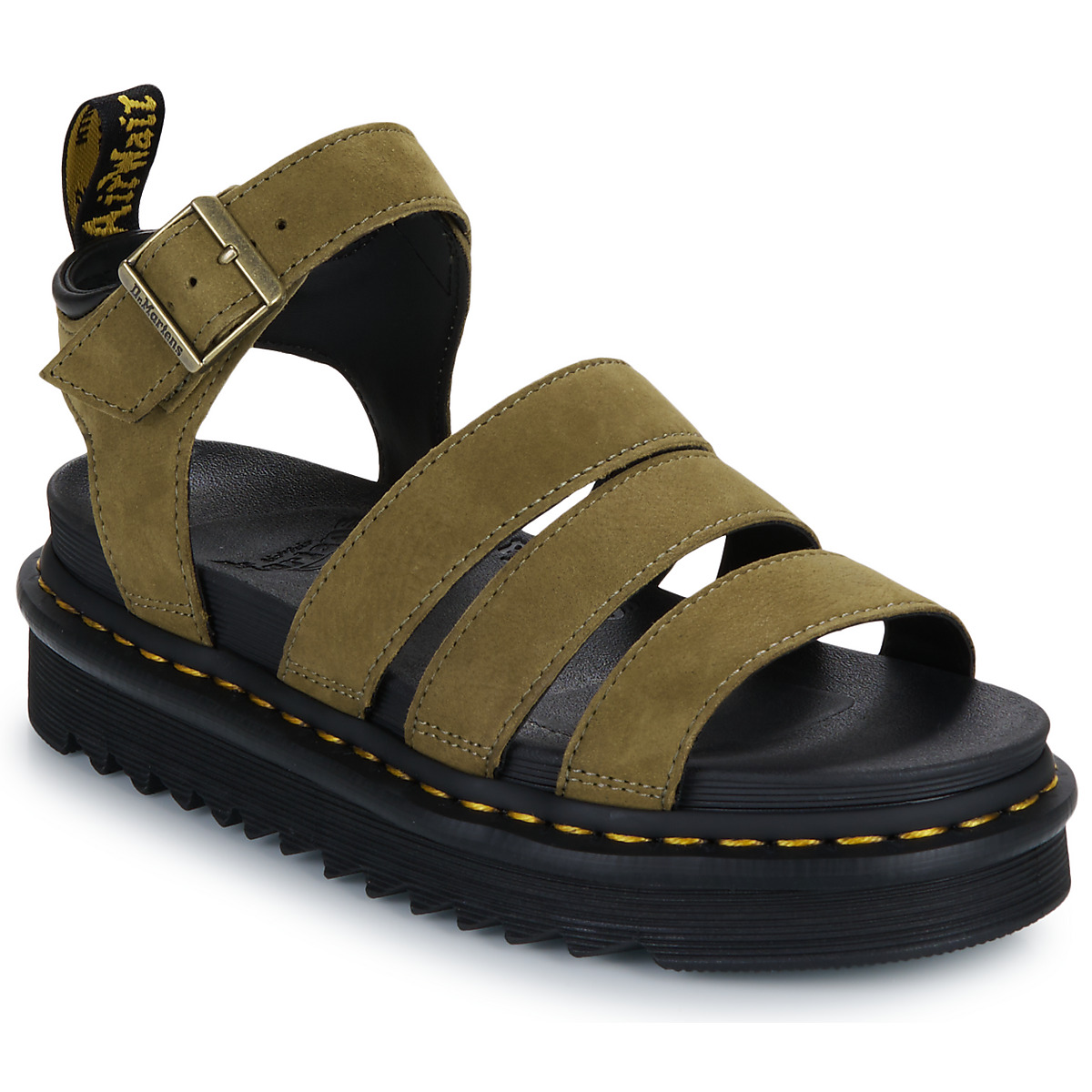 Dr. Martens - Blaire Muted Olive Tumbled Nubuck - Taupe