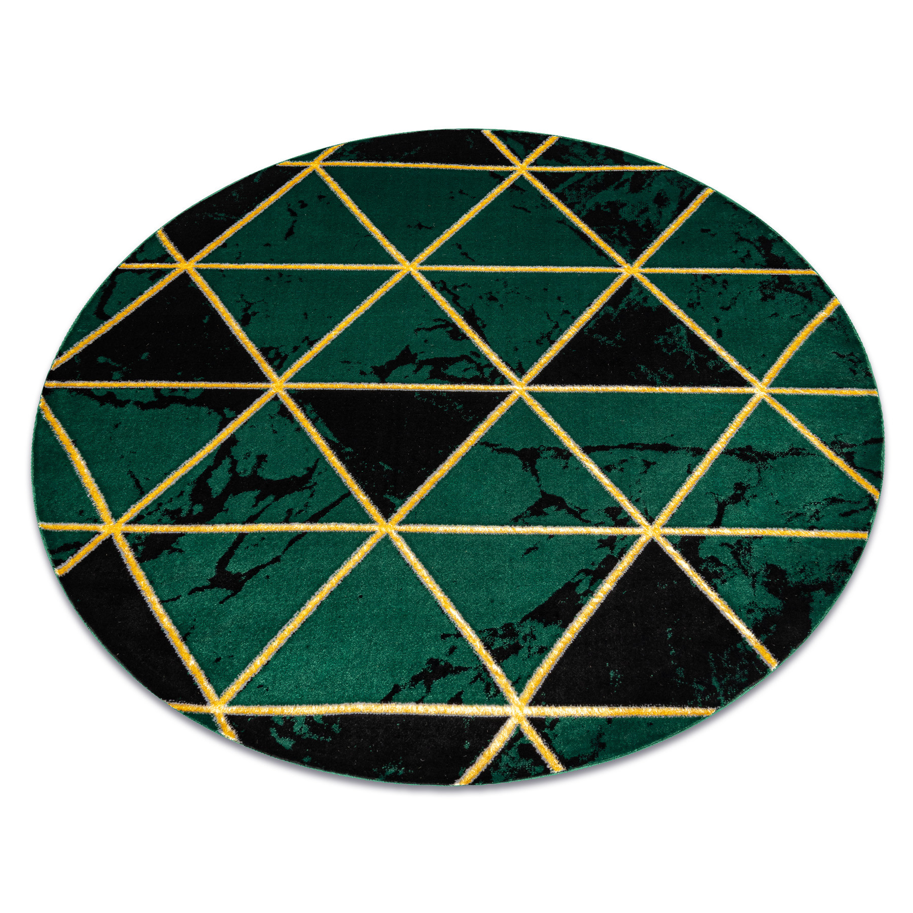 Dywan EMERALD ekskluzywny 1020 - glamour, stylowy marmur, koło 120 cm