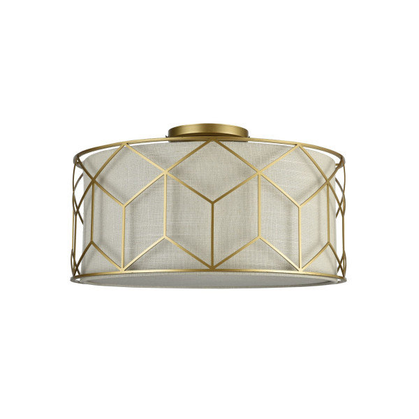 Lampa sufitowa mosiężno-złota MESSINA 3xE27x60W wym: 23,9x43x43 cm Maytoni