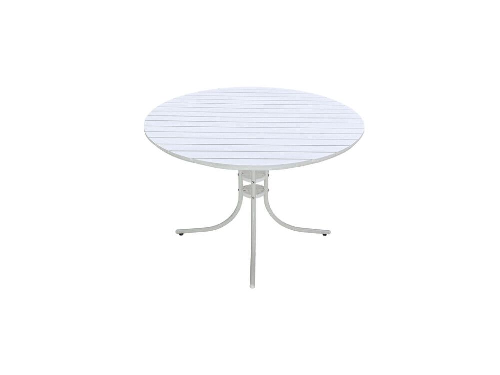 SPISEBORD SUNFUN VARBERG Ø110CM HVIT