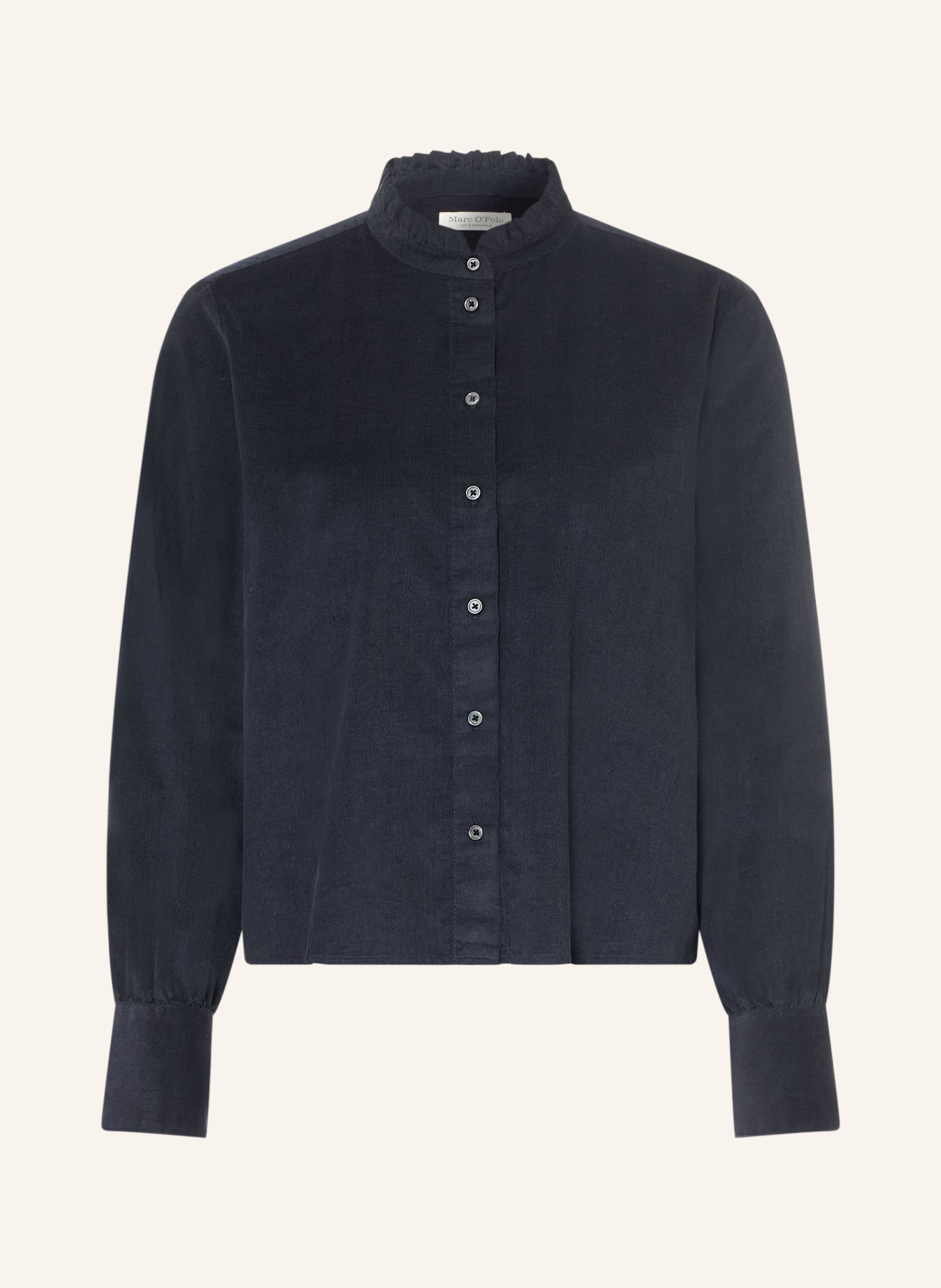Marc O'Polo Cordbluse mit Rüschen
