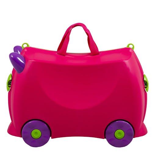 NNEDPE Kiddicare Bon Voyage Kids Ride On Suitcase Luggage Travel Bag Pink
