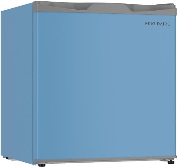 Frigidaire EFR115 Mini Refrigerator - Energy Saving - CFC Free - Slide Out Shelves - Ideal for for Dorm, Office, RV, Garage, Apartment - 1.6 Cubic Feet, Blue