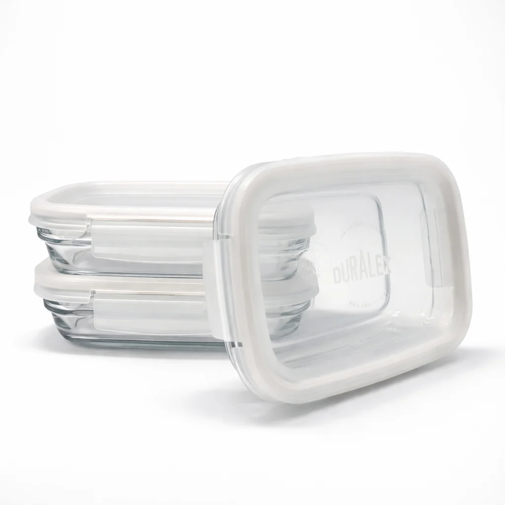 Freshbox - Boite de conservation à ailette couvercle blanc 0.8L