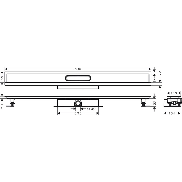 Grundkörper »uBox universal«, 1200, BxH: 13,9 x 7,7 cm