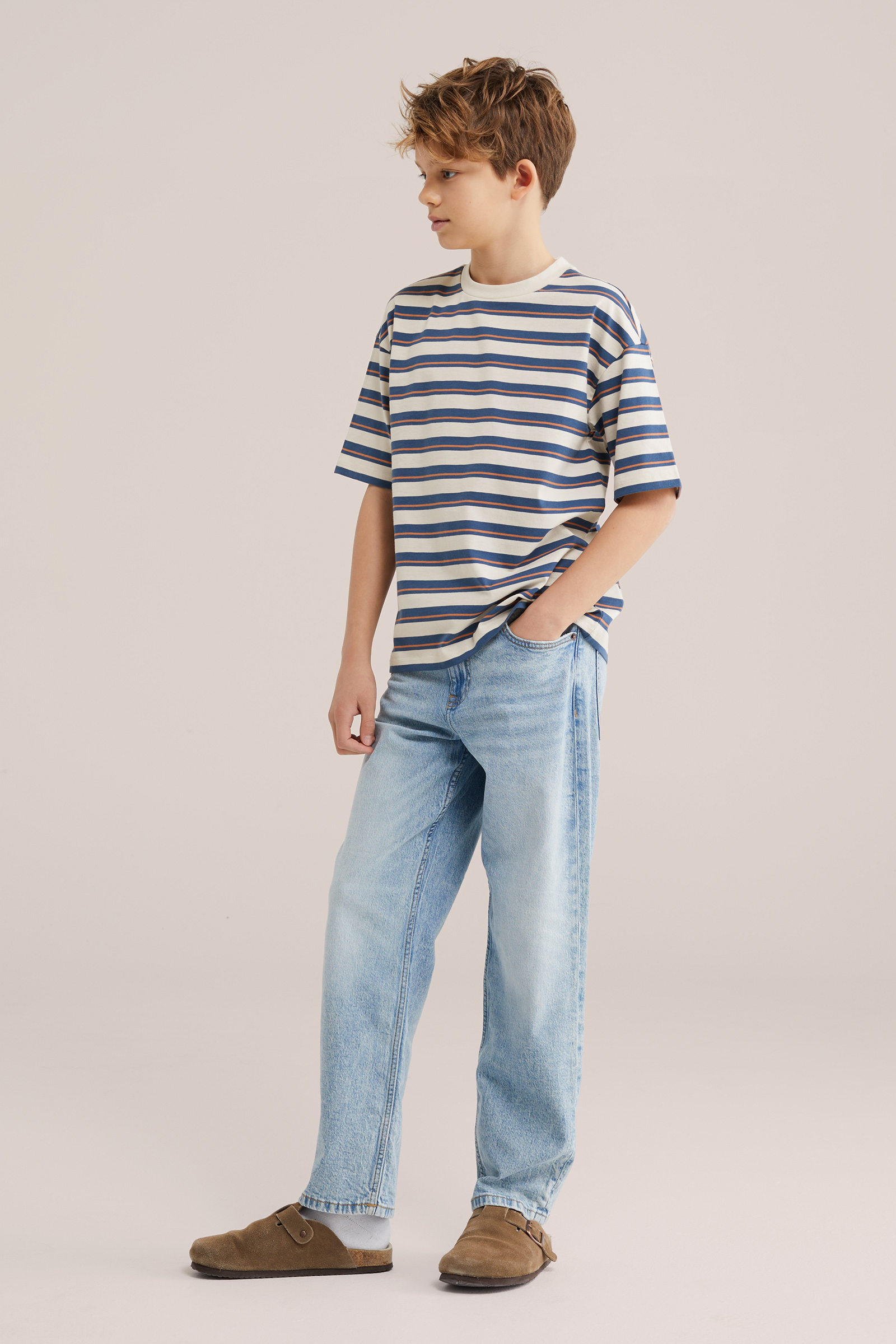 Jongens T-shirt met streep
